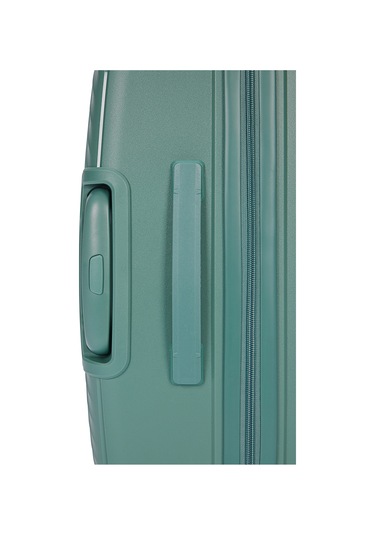 Benetton 3'lü Set Büyük Orta Ve Kabin Boy %100 Polipropilen Valiz 14bnt8001 Yeşil