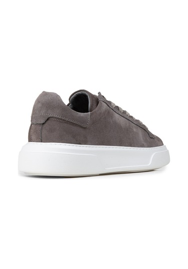 Deery Erkek Hakiki Süet Gri Sneaker Ayakkabı - 04651mgrıe01