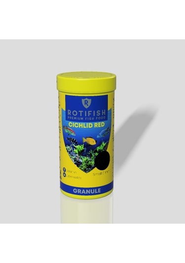 Rotifish Cichlid Red Granule Medium 2mm Balık Yemi 100 Ml 33 Gr
