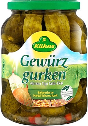 Kühne Alman Tipi Salatalık Turşusu 670 Gr X6 Adet
