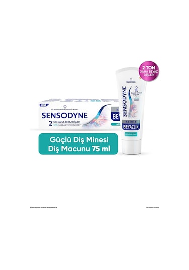 Sensodyne Klinik Beyazlık Güçlü Diş Minesi Diş Macunu 75 ML