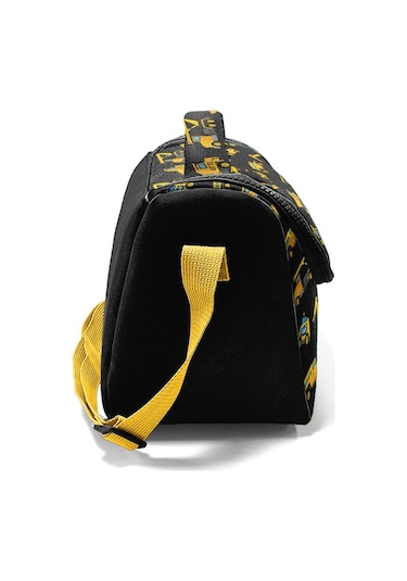 Coral High Kids Siyah Sarı Iş Makinesi Desenli Thermo Beslenme Çantası 11813