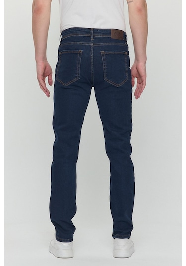 Polo State Regular Fit Likralı Erkek Denim Kot Pantolon Lacivert Lacivert