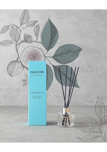 English Home Azure Bliss Çubuklu Oda Kokusu 100 Ml Şeffaf Soft