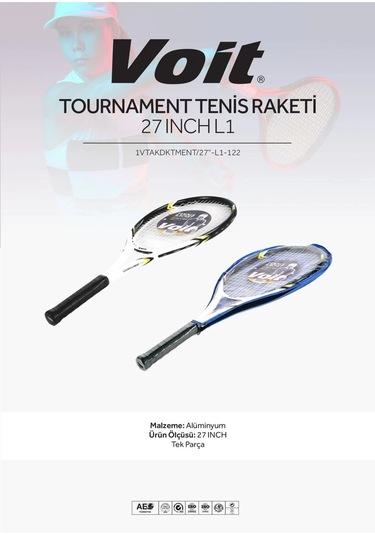 Voit Tournament Pro Tenis Raketi 27 Inch L1 Fosfor