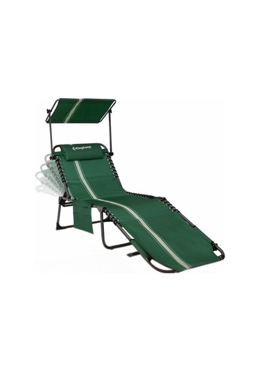 Kingcamp Magnolia B10 Plus Hands-free Premium 7 Kademeli Katlanır Şezlong Green/white Yeşil