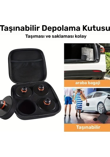 Honeybeeshop Tesla Model 3 Y S X Evrensel İçin 2024 2023 2022 4lü Kauçuk Jack Destek Pedleri Araç Bakım Onarım Kit