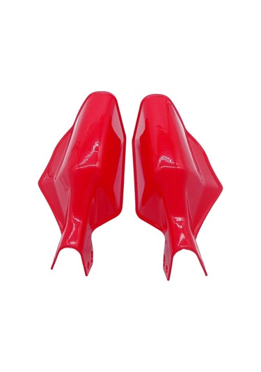 Beyaz 1 Çift Evrensel Motosiklet Handguards El Muhafızları Koruyucular Kalkan Rüzgar Geçirmez Muhafızları Moto Dirt Bike Atv'ler İçin