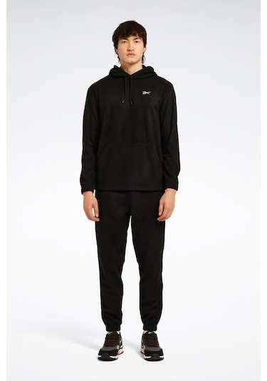 Id -f Fleece Hoodıe Siyah Erkek Polar Siyah