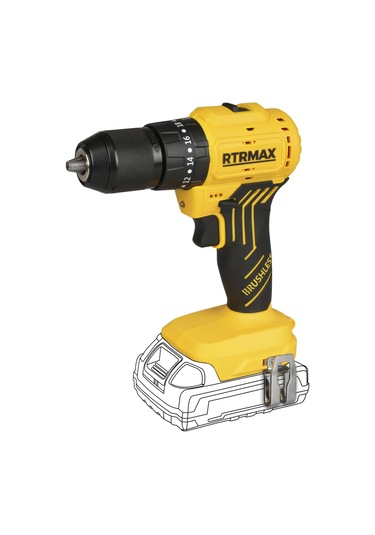 Rtrmax RTS5012B Şarjlı Darbeli Matkap Kömürsüz 54 Nm - Akü Hariç