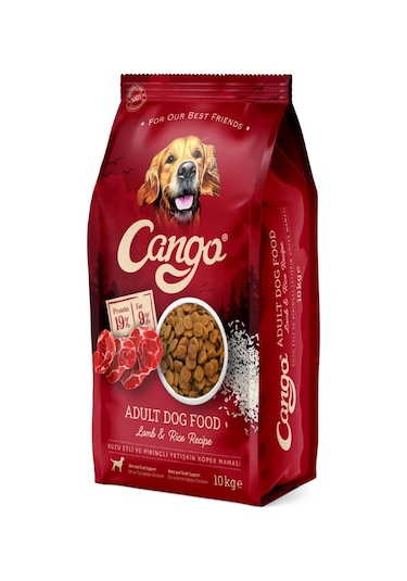 Cango Kuzu Etli ve Pirinçli Yetişkin Köpek Maması 10 KG