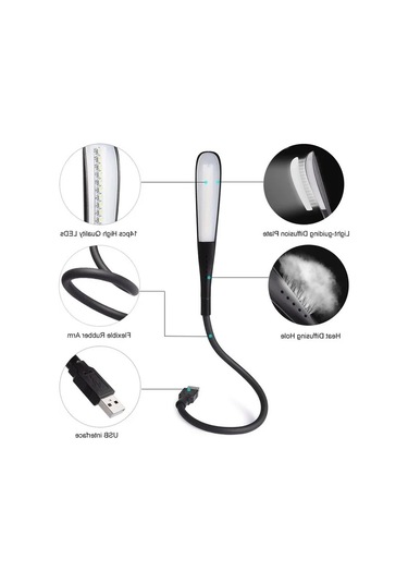 14 Led Işık Ve Ayarlanabilir Parlaklık Özellikli Usb Masa Lambası .