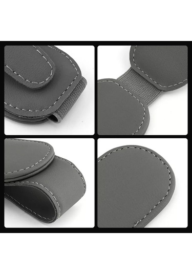 Niandahoome Araç İçin Güneşlik Kıskağı Mengeneli Gözlük Askısı 176042721 Gri