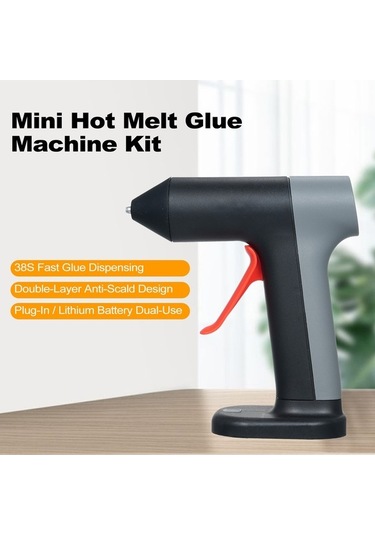 Pazly 3.7v Mini Tutkal Makinesi Seti, 20 Adet Tutkal Çubuğu, 2000mah Şarj Edilebilir, Hızlı Isıtmalı