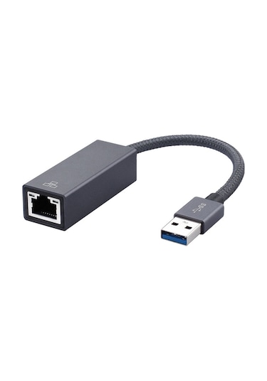 Usb 3.0 Am - Rj45 Gigabit Adaptör Kablosu, Uzunluk: 20 Cm