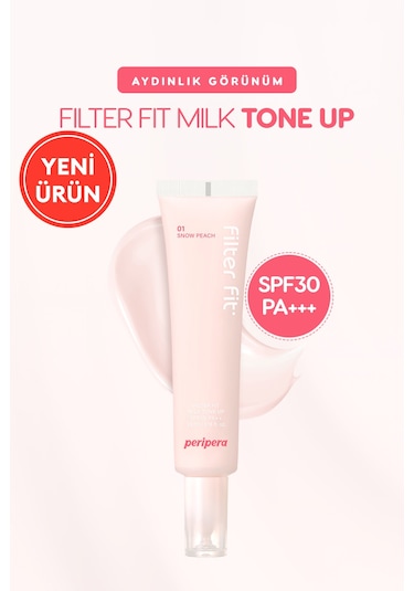 Peripera Filter Fit Milk Tone Up SPF30 001 Snow Peach