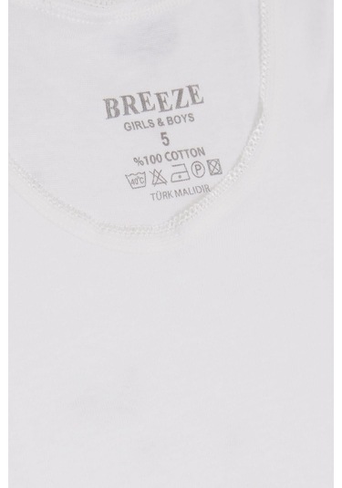 Breeze Kız Çocuk Kalın Askılı Atlet 5-13 Yaş, Beyaz-beyaz Beyaz