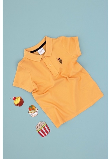 U.S. Polo Assn. Erkek Çocuk Kavun Basic Polo Yaka Tişört 50306484-VR202