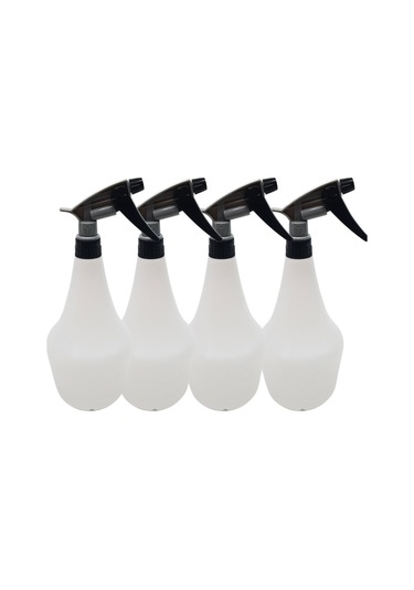 Boş Sprey Şisesi- Gri Sıvı Püskürtme Sprey Şişesi 4 Adet