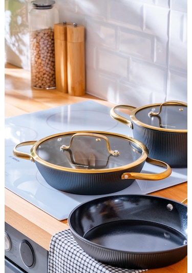 Ultimate Pro 5 Parça Tencere Seti - Siyah