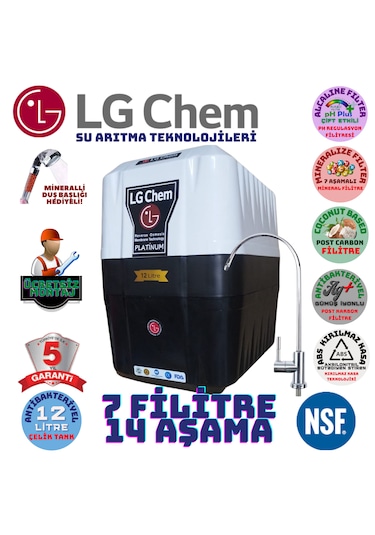 Lg Chem Platınum Montaj Dahil 12 Lt 7 Flt 14 Aşm Su Arıtma Ciha