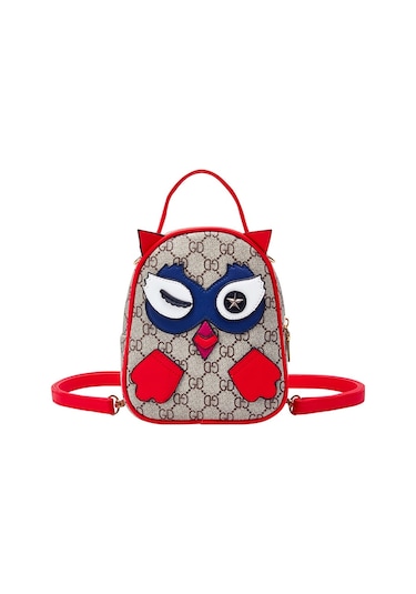 Moda Günlük Sevimli Omuz Çantası-kırmızı