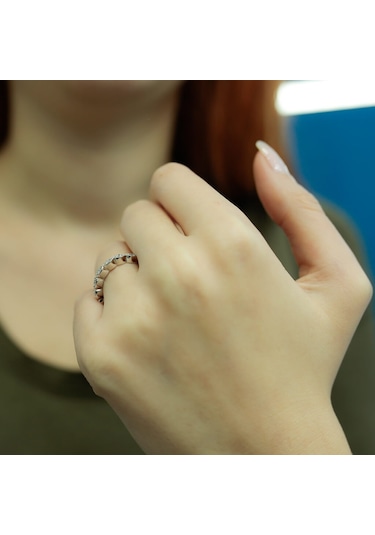 Lova G Renk 0,18 Karat Pırlanta Yeditaş Yüzük - 1010081