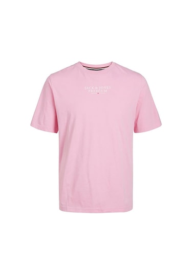 Jack Jones Jprbluarchıe Ss Tee Crew Neck Noos Erkek T-shirt 12217167-prism Pink Pembe-pembe