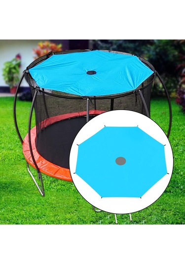 Suntek Trampolin Güneşlik Örtüsü Arka Bahçe Mavi Oyun 4.28m