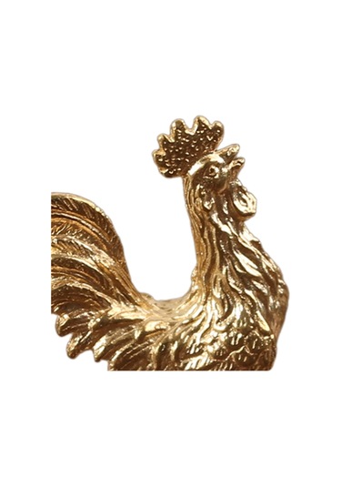 Suntek Magideal Tavuk Heykelcik Çin Bakır Horoz Heykeli Mağaza Altın