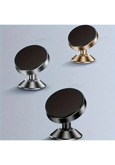 Oldfriend 2 Adet Gümüş Rengi Evrensel Manyetik Araç Tutucu 360 Derece Dönebilir Hava Çıkışlı Telefon Tutucu