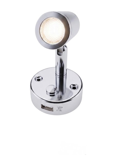 Mellifera Led Okuma Lambası Döner Başlıklı Dokunmatik Dimmerli 2w 12v/24v - Nikel-1856