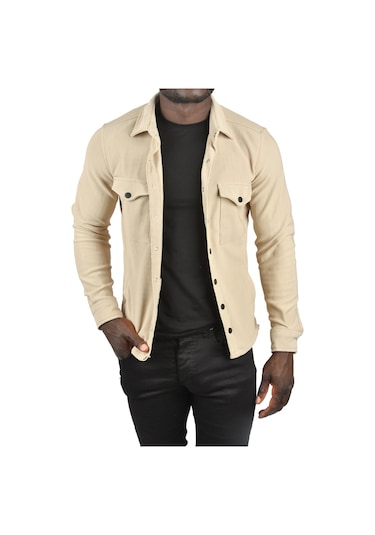 Deepsea Erkek Bej Çıtçıtlı Spor Ceket 2500558 Bej