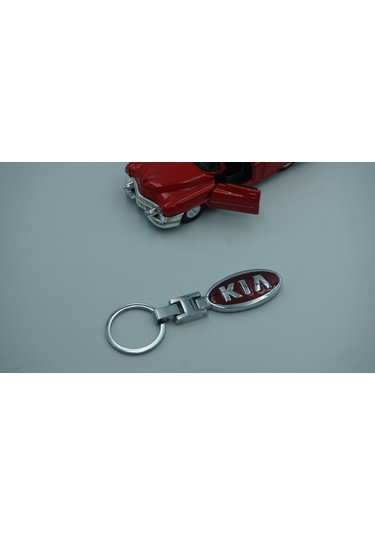 Dk Kia Uyumlu Logo Krom Metal Çift Yön Anahtarlık New Style