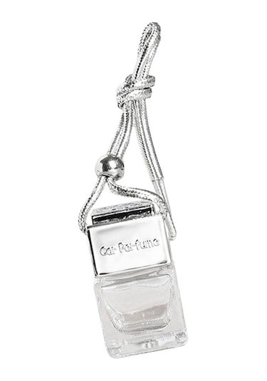 Suntek Boş Araba Difüzör Kolye Parfüm Şişesi Oto Gümüş