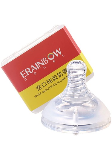 Geniş Kalibreli 5cm Evrensel Silikon Meme Yenidoğan Bebek Yumuşak Buzlu Anti-şişkinlik Sıvı Çapraz Delikli Meme