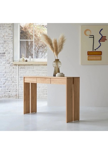 Natural Basic Model Masif Ahşap Dresuar Ceviz