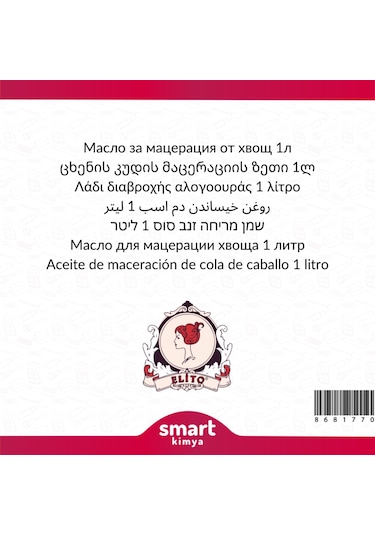 Elito Kırkkilit Otu Maserasyon Yağı Equisetum Arvense 1 L
