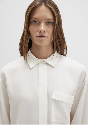 Mavi - Ekru Gömlek 1211354-80194 Ekru