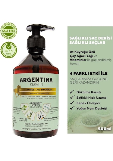 Argentina Keratin At Kuyruğu Şampuanı 500 ML