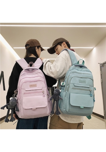 Geniş Kapasiteli Unisex Sırt Çantası, Okul Ve Günlük Kullanım İçin Ergonomik Tasarım, Üniversite Ve Ortaokul Öğrencileri İçin Şık Ve Dayanıklı Çanta, Modaya Uygun Kadın Ve Erkek Sırt Çantası Gri