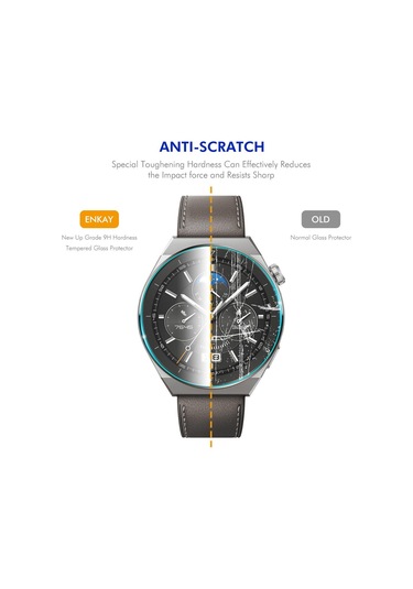 Garmin Instinct 3 İçin Amoled / Solar 45mm 2 Adet Enkay Hat-prince 0.2mm 9h Temperli Cam Ekran Koruyucu Film İzle