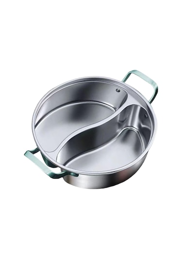 Homyl Çin Shabu Tenceresi 316 Paslanmaz Çelik Tencere 34cm