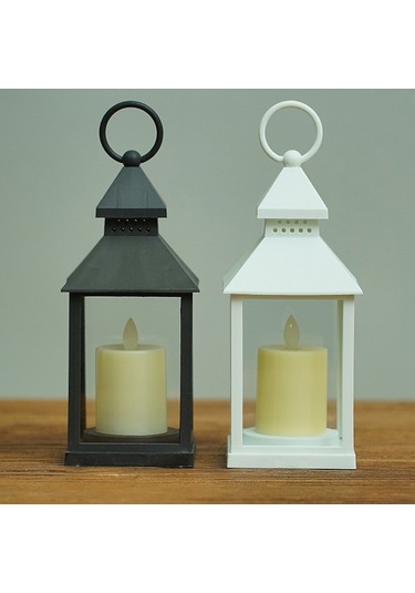 Led Elektronik Mum Işığı For Double Layer White For Double Layer Black Beyaz