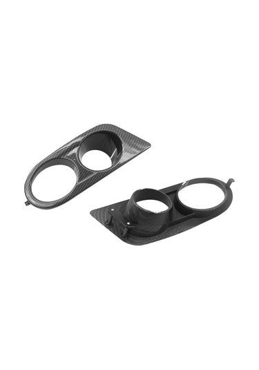 Youmex Bmw E46 M3 2001-2006 Karbon Desenli Abs Sis Lambası Çerçeveleri, 2 Adet Sol-sağ , Kolay Kurulum,  Yerine Tam Değiştirme