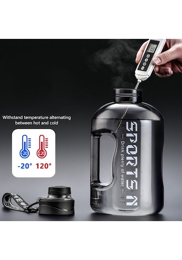 2.7L Büyük Kapasiteli Spor Şişe Için Spor Şişe Pipetli Bardak Bpa Ücretsiz Büyük Spo Içki Şişeleri Erkekler Suluk, Matara 42202774