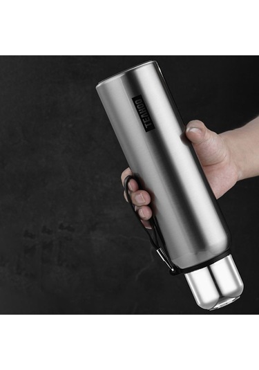 Teahoo 600 ML 316 Paslanmaz Çelik Yalıtı MLı Bardak Kumaş Kollu Taşınabilir Su Şişesi Bpa İçermez, Fda Yok Çok Renkli