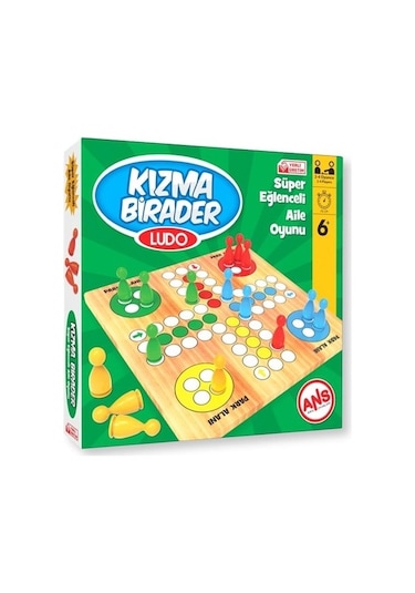 Ludo Ahşap Kızma Birader Oyunu