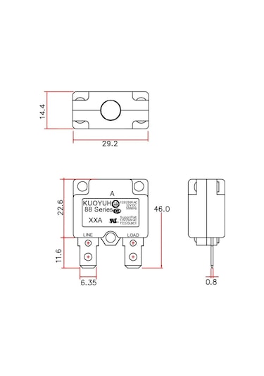 Maroces 10 Amper Marin Termik Anahtar Devre Kesici 10a Butonsuz