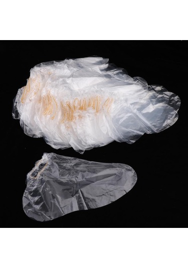 Homyl 100x Plastik Tek Kullanımlık Balmumu Ayak Gömlekleri